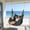 Gray, variant on Hammock Chair Hanging Rope Swing, Large Macrame Hanging Chair, Sturdy Canvas Weave Hammock Swing -Perfect for Patio Backyard, Porch, Deck & Indoor Bedroom Use
