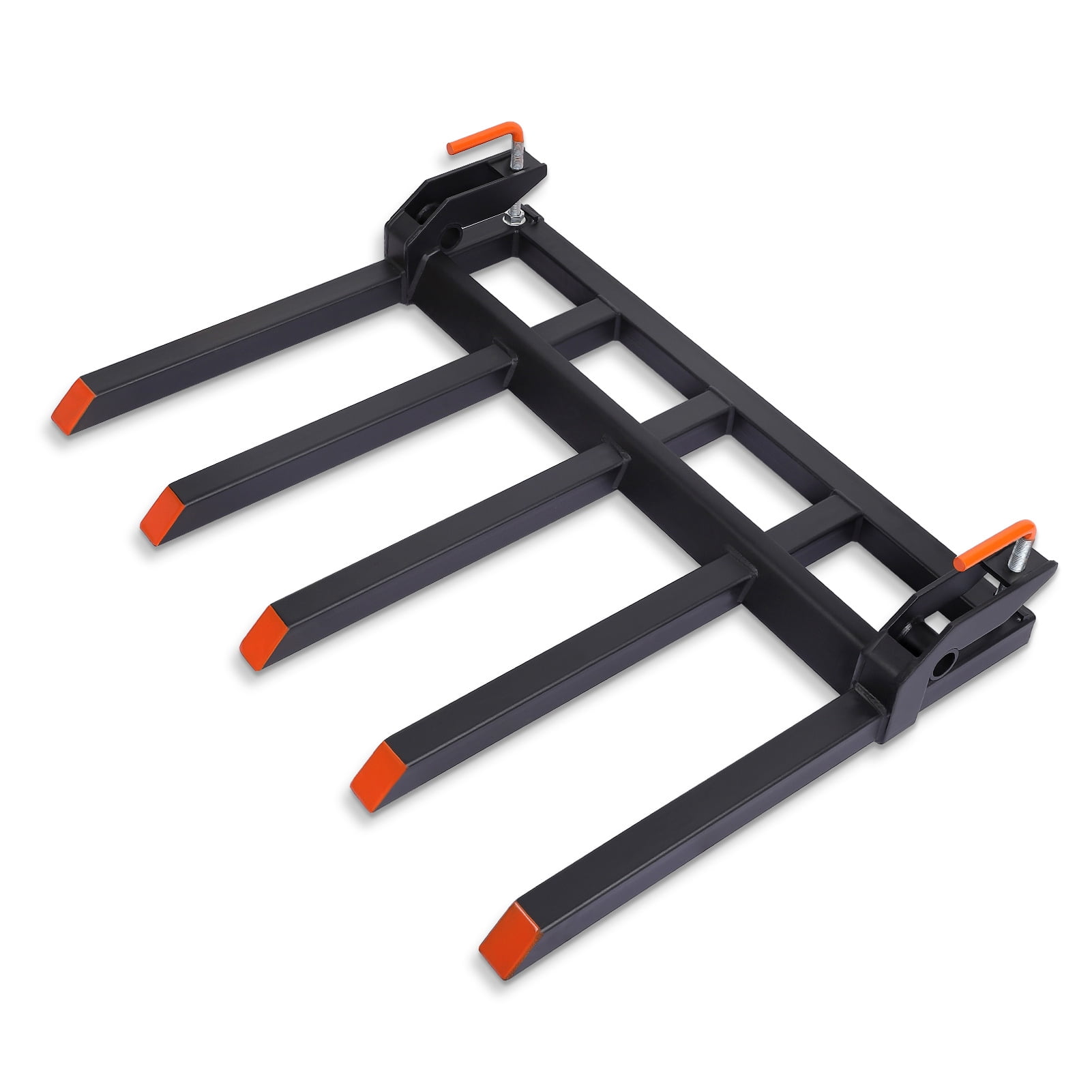 Clamp on Debris Forks to 48" Bucket, 5 Fork Heavy Duty ClampOn Pallet