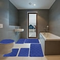 thumbnail image 1 of Fwttom Foam Bath Mat 6 Set Whole Room Bathroom Rugs for 6 PCS Toilet Mats Universal Soft Comfortable Water Absorption Non Slip Thick Machine Washable Easy Dry, 1 of 8