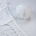 thumbnail image 3 of Varsbaby Women's Thongs Panties Lace Thongs Rabbit Tail for Women, 3 of 5