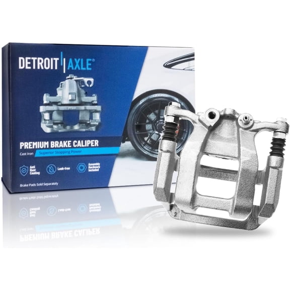 Detroit Axle - Rear Right Brake Caliper for GMC Acadia Buick Enclave Cadillac XT5 XT6 Chevy Blazer Traverse Limited, Passenger Side Disc Brake Caliper with Bracket Replacement
