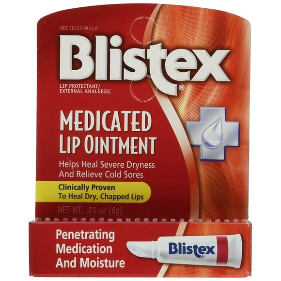 Blistex Onguent pour les Lèvres Médicamenteux 0.21 oz (Lot de 6)