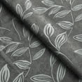 thumbnail image 3 of BNM Leaves Blackout Curtains, Set of 2, 42" x 108", Nickel Black, 3 of 7