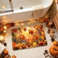 thumbnail image 4 of suore Fall Door Mat Non Slip Front Welcome Mat, Heavy Duty Washable Doormat Traps Mud Dirt, Low Profile Anti Slip Backing, Cozy Thanksgiving Autumn Floor Mat for Entrance Patio Porch Decor, 4 of 6