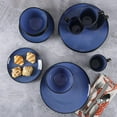 thumbnail image 6 of Gibson Soho Lounge 16 Piece Round Glaze Dinnerware Plates, Bowls, Mug, Blue, 6 of 8