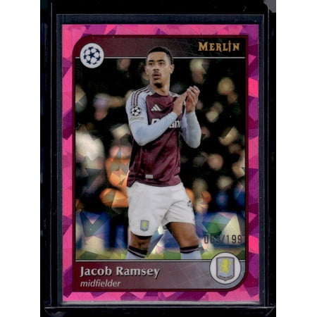 2025-25 Topps Merlin UEFA Jacob Ramsey Aston Villa Trading Card