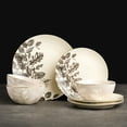 Thyme & Table 12Piece Stoneware Dinnerware Set, Harvest
