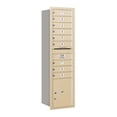 thumbnail image 3 of Maximum Height Recessed Mounted 4C Horizontal Mailbox with 9 Doors and 1 Parcel Locker in Sandstone with USPS Access - Rear Loading, 3 of 3