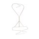 thumbnail image 5 of 1 cadena para el cuerpo con incrustaciones de diamantes, cadena de moda para el cuerpo, decoración, cadena de pecho multicapa sexy para mujeres (plata), 5 of 5