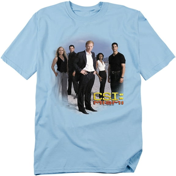 CSI Men's Miami Cast T-shirt Medium Blue