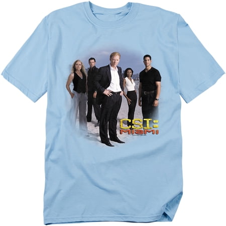 CSI Men s Miami Cast T-shirt Medium Blue