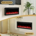 thumbnail image 5 of Costway 50" Smart WiFi Electric Fireplace Work with Alexa & Google Assistant & Recessed, 5 of 11
