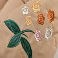 thumbnail image 4 of Chbgutlmr Girls Clothes Winter Coats Kids Fleece Lined Full Zipper Tunic Hoodies Warm Thermal Jackets with Floral Embroidery, 4 of 9