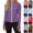 Purple, variant on Stichou Womens Oversized Lightweight Zip Up Jackets Athletic Sun Shirts Workout Spring Summer Tops Thumb Holes Fitted Gym Clothes with Pocket Brown L