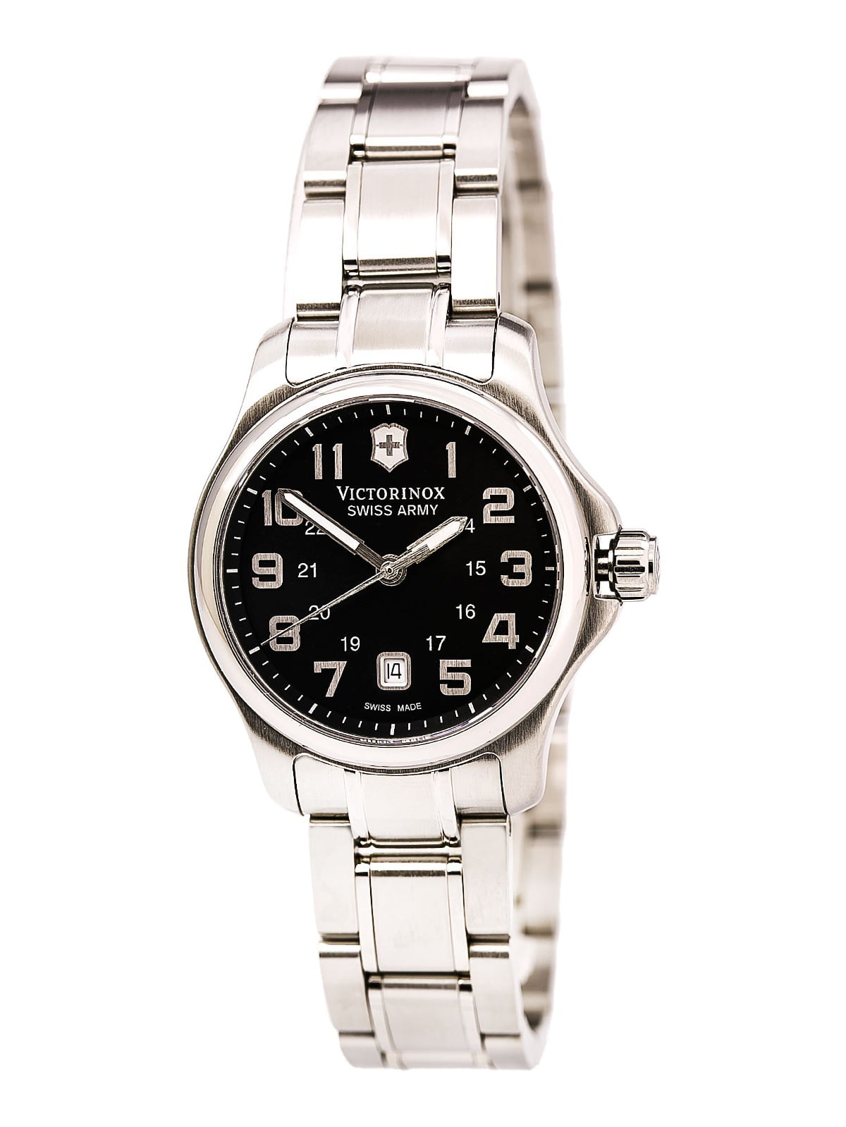 Swiss Army 241456 Women's Officers XS Black Dial Stainless Steel ...