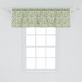thumbnail image 2 of Ambesonne Floral Window Valance, Flourishing Foliage, 54" X 18", Pale Yellow Pale Green, 2 of 3