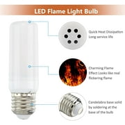 FZFLZDH E27 LED Simulated Realistic Burning Fire Flame Effect Flickering Light Bulb (2 Pack)
