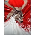 thumbnail image 6 of Deago Women's Christmas Off Shoulder Tops Xmas Elk Print Long Sleeve T-Shirts Casual Loose Sexy V Neck Tunic Blouses (Red, 2XL), 6 of 9