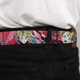 thumbnail image 4 of DC Comics Belt, Seatbelt Buckle Belt, Harley Quinn Puddin Poses Anime Graphics Pink Red,, 34 to 52 Inches, 4 of 9