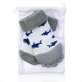 thumbnail image 2 of Nuby Soothing Teether Sock, Grey Shark, 5" A. Grey Sharks 5 Inch (Pack of 1), 2 of 4