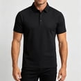 thumbnail image 2 of IhhxPro Men's Quick-Dry Collared Shirt Short Sleeve Moisture-Wicking Summer Tee Lightweight Business Sport Casual Golf Performance Athletic Fit Breathable Cotton M-5XL, 2 of 8
