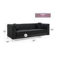 thumbnail image 2 of Glory Furniture Delray Velvet Sofa in Black, 2 of 7