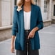 thumbnail image 1 of Ailaofu Women's Casual Open Front Sweater Long Sleeve Rib Knit Cardigan, 1 of 5
