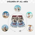 thumbnail image 6 of FORMRS Boys Swim Trunks Quick Dry Mesh Liner Boardshorts Sizes XS-XL, Gray Cute Dog Artist, 6 of 7
