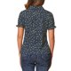 thumbnail image 3 of INSPIRAR CHIC Blusa de Algodón Floral con Mangas Abullonadas y Cuello Peter Pan para Mujeres, Talla XL, Azul Oscuro, Ideal para el Verano, 3 of 6