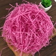 thumbnail image 2 of Easter Basket Grass(Rose Red), Basket Filler, Crinkle Cut Tissue Paper, Recyclable Craft Shred Confetti Raffia Paper Filler for Valentine's Day Gift Box, Wrapping Packing Filling, 100g 3.53 oz, 2 of 9