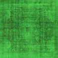 thumbnail image 1 of Ahgly Company Indoor Square Oriental Green Industrial Area Rugs, 4' Square, 1 of 4