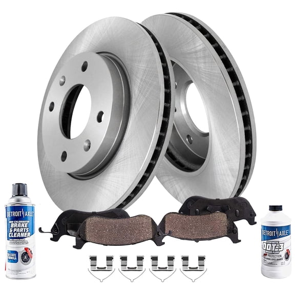 Detroit Axle - Front Brakes and Rotors Brake Pads Replacement for Hyundai Sonata Kia Optima