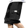 thumbnail image 2 of Pantalones cortos de verano para hombre, finos, holgados, de cinco puntos, informales, deportivos, de tendencia, para uso exterior, estilo Hong Kong, para hombre, 2 of 3