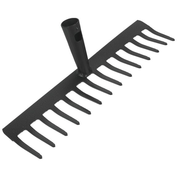 QUMONIN 14 Garden Heavy Duty Steel Rake Head (No Handle)