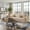 Camel, variant on KCGKCG 106" Cloud Sectional Couch with L Shape Chaise, Modern Frameless Modular Sofa with Cup Holders, Higher 17.7" Seat Height, 32D Pure Foam, No Assembly for Apartment