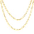 thumbnail image 5 of Nuragold 14k Real Yellow Gold Solid Mariner 4mm Chain Anchor Link Necklace (16"-24") Italian Jewelry for Men, 5 of 6