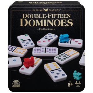 Spin Master Games Double Fifteen Dominoes Set