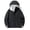 Black, variant on Guluxicc Windbreaker Jackets with Zip Pockets Waterproof Full Zipper Outdoor Hiking Hooded Jackets for Cool Weather