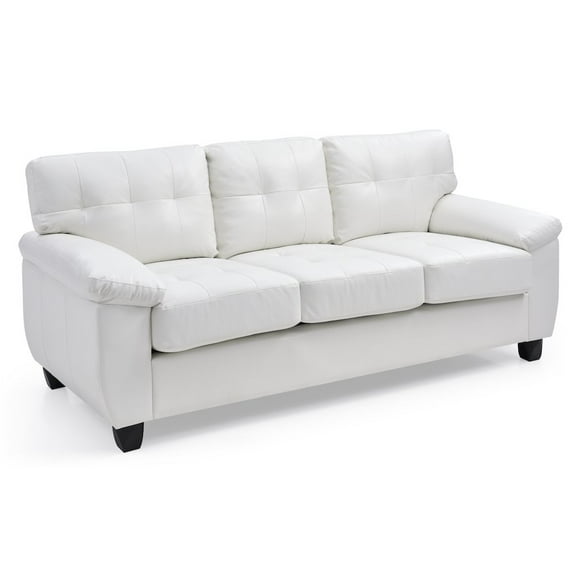 Glory Furniture Gallant Sofa in White Color