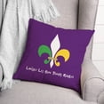 thumbnail image 3 of Creative Products Laissez Les Bon Temps Rouler 18x18 Spun Poly Pillow, 3 of 3