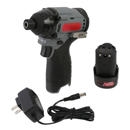 12V Max Lithium- Cordless Brushless Impact Driver with 1.5Ah Battery and Charger
