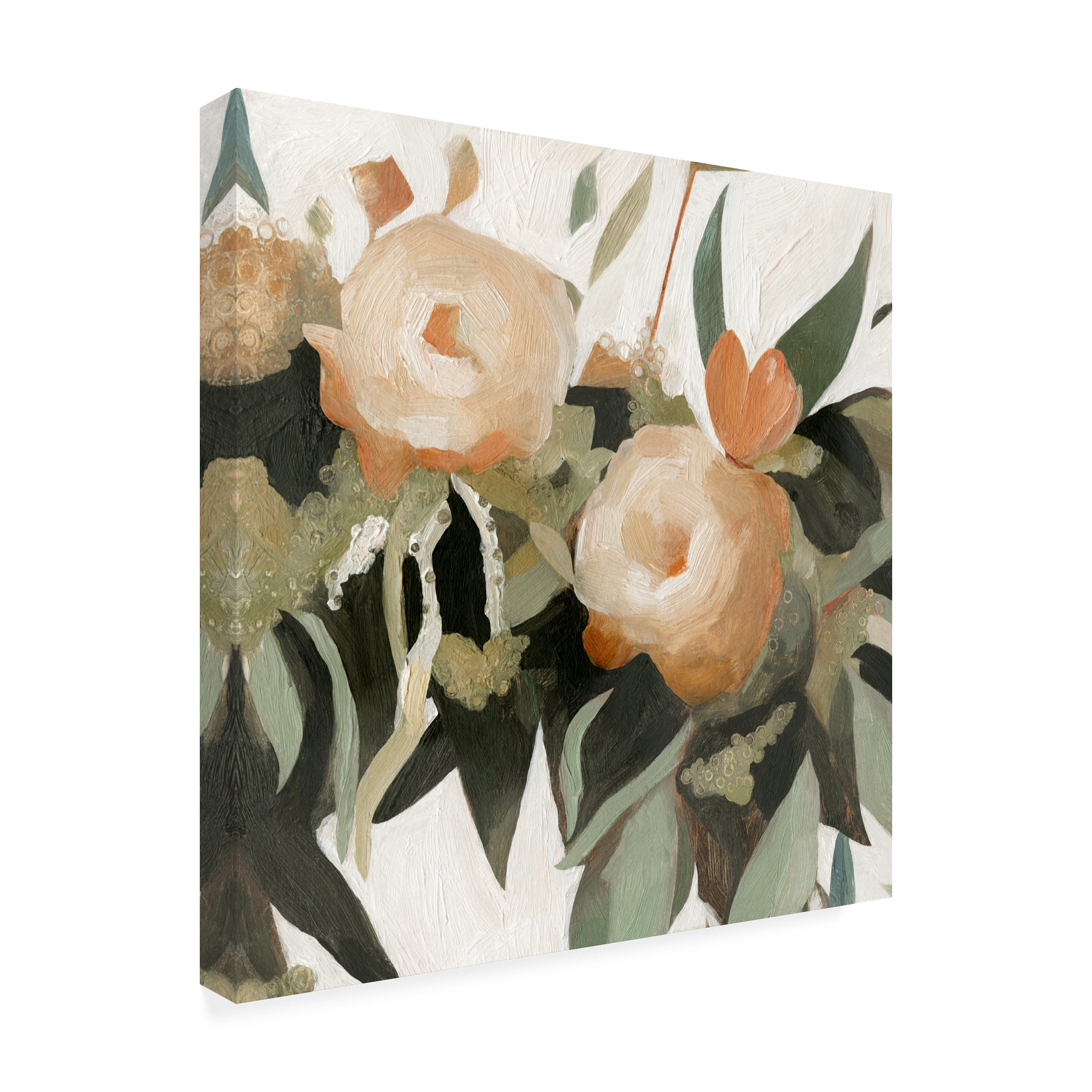 Trademark Fine Art 'Floral Disarray I' Canvas Art by Emma Scarvey