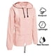 thumbnail image 2 of Avoogue Chubasquero para mujer, ligero, impermeable, chaquetas de lluvia, chaquetas de bicicleta, cortavientos con capucha para exteriores, plegable (rosa L), 2 of 5