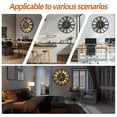 thumbnail image 6 of ZJQYDS Large Wall Clocks with Night Light Battery Operated,Silent Non Ticking,Rustic Modern Big Wood Clock for Living Room, Bedroom,Kitchen,Farmhouse,Office,Home Decor-20 Inch(Roman Numerals), 6 of 16