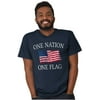 One Nation Distressed Flag USA Pride Men's Graphic T Shirt Tees Brisco Brands S