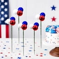 thumbnail image 6 of Patriotic Ball Hobby Set, Independence Day Decorations, 4Th of July Yard Decorations, Fourth of July Table Decor, 3-Pack 8 Inch Red White Blue Tri-Color Ball Sprays for Vase, 6 of 6