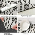 thumbnail image 3 of Black Geometric Flower Diamond Pattern Kitchen Rug Mat,Kitchen Runner Rugs Non Skid Washable,Decorative Kitchen Floor Mats for Kitchen,Sink,Laundry,17"X47", 3 of 5