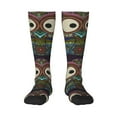 thumbnail image 2 of Lsque Boho Owl Printed Crew Socks Men's Women's LightWeight Thin Casual Calf Socks ,Knee High Socks,Cotton Socks, 2 of 9