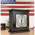 thumbnail image 1 of AMERICAN FURNITURE CLASSICS CLOCKDW Mantel Clock in Dark Walnut Veneer with Secret Compartment, 1 of 1