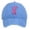 Blue, variant on AJGRHE Unisex Cancer Publicity Ribbon Embroidered Baseball Caps Outdoor Sports Hop Denim Washed Hats Adjustable Daily Leisure Black One Size